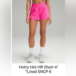 lululemon athletica Hot Pink Athletic Shorts